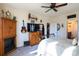 Relaxing bedroom with fireplace, TV and en-suite bathroom at 2998 Skylar Dr., Myrtle Beach, SC 29577