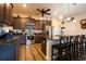 Spacious kitchen featuring dark cabinets, granite counters, and stainless steel appliances at 2998 Skylar Dr., Myrtle Beach, SC 29577