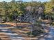 Aerial view of ranch-style brick home with mature trees at 300 Mcarthur St., Tabor City, NC 28463