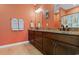 Double vanity bathroom with granite countertop at 3714 Old Pointe Circle, North Myrtle Beach, SC 29582