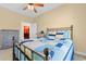 Bedroom with a nautical-themed bed and a dresser at 3714 Old Pointe Circle, North Myrtle Beach, SC 29582