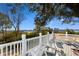 Relaxing deck overlooking tranquil water views at 3714 Old Pointe Circle, North Myrtle Beach, SC 29582