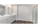 Double vanity bathroom with shower and flooring at 463 Acosta Circle, Conway, SC 29527