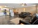 Kitchen with white cabinets and stainless steel appliances at 4637 Dogwood St., Loris, SC 29569