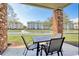 Relaxing patio overlooking a lake with water feature at 4811 Magnolia Lake Dr. # 105, Myrtle Beach, SC 29577