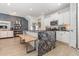 Modern kitchen with granite countertops and white cabinets at 5353 Knobcone Loop # C-103, Myrtle Beach, SC 29577