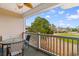 Private balcony with golf course view at 5750 Oyster Catcher Dr. # 932, North Myrtle Beach, SC 29582