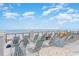 Oceanfront deck with lounge chairs offering stunning ocean views at 5825 Catalina Dr. # 1234, North Myrtle Beach, SC 29582