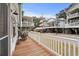 Relaxing deck with rocking chairs and view of neighborhood at 6001 - 1861 S Kings Hwy., Myrtle Beach, SC 29575