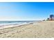 Scenic beach view with clear skies and high-rise buildings in the distance at 601 37Th Ave. N # C, Myrtle Beach, SC 29577