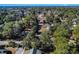 Aerial view of neighborhood with mature trees and homes at 602 Olive St., Georgetown, SC 29440