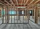 Interior under construction, showing open floor plan and framed walls at 602 Olive St., Georgetown, SC 29440