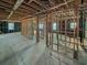 Interior under construction, showing open floor plan and framed walls at 602 Olive St., Georgetown, SC 29440