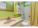 Small bathroom with a single sink, toilet, and bathtub at 604 Ellis Dr., Conway, SC 29526