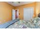 Bedroom with a double bed, hardwood floors and a ceiling fan at 604 Ellis Dr., Conway, SC 29526