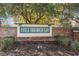 Brick entrance sign welcomes residents to the Hillsborough community at 604 Ellis Dr., Conway, SC 29526