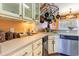 Kitchen with ample counter space and white cabinets at 604 Ellis Dr., Conway, SC 29526