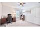 Home office with a desk, chair, and built-in shelving at 623 Meadowgrass Ct., Myrtle Beach, SC 29588