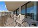 Spacious balcony with outdoor seating and ocean views at 645 Sandpiper Run Retreat Beach Circle, Pawleys Island, SC 29585