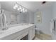 Double vanity bathroom with tub and shower at 645 Sandpiper Run Retreat Beach Circle, Pawleys Island, SC 29585