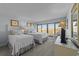 Two twin beds in a bedroom with ocean views at 645 Sandpiper Run Retreat Beach Circle, Pawleys Island, SC 29585