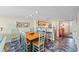 Bright dining area with adjacent kitchen at 645 Sandpiper Run Retreat Beach Circle, Pawleys Island, SC 29585