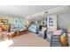 Living room with open floor plan and ocean view at 645 Sandpiper Run Retreat Beach Circle, Pawleys Island, SC 29585