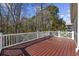 Relaxing deck overlooking wooded backyard at 65 Harbourreef Dr., Pawleys Island, SC 29585