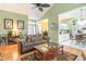 Spacious living room with view into kitchen and dining area at 6925 Ashley Cove Dr., Myrtle Beach, SC 29588