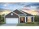 One-story home with gray siding, white trim, and a two-car garage at 705 Choctaw Dr., Conway, SC 29526