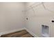 Laundry room featuring flooring, shelving, and a washer/dryer hookups at 705 Choctaw Dr., Conway, SC 29526