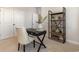Functional home office features a desk, chair, shelving and double doors at 705 Choctaw Dr., Conway, SC 29526