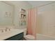 Bathroom with vanity, toilet, shower/tub combo at 7570 Johnson Rd., Myrtle Beach, SC 29588