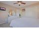 Bedroom with double bed, dresser and access to another room at 7570 Johnson Rd., Myrtle Beach, SC 29588