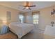 Bedroom with double bed and ceiling fan at 7570 Johnson Rd., Myrtle Beach, SC 29588