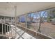 Screened porch overlooking backyard and trees at 7570 Johnson Rd., Myrtle Beach, SC 29588