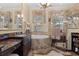 Luxurious bathroom with a large soaking tub and walk-in shower at 8058 Verona Dr., Myrtle Beach, SC 29572