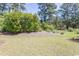 Landscaped yard featuring lush greenery and mature trees at 817 Old Castle Loop, Myrtle Beach, SC 29579