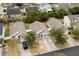 Aerial view showcasing a row of houses and neighborhood at 869 Silvercrest Dr., Myrtle Beach, SC 29579