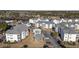 Aerial view of community highlights an outdoor pool, parking and lovely landscaping at 901 West Port Dr. # 1706, North Myrtle Beach, SC 29582