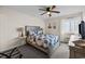 Bedroom with ocean view and queen-size bed at 9530 Shore Dr. # 3-G, Myrtle Beach, SC 29572