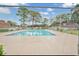 Community swimming pool with chain link fence at 1025 Carolina Rd. # H4, Conway, SC 29526