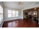 Sunroom with hardwood floors and views of living room at 1047 Rose Haven Dr., Conway, SC 29527