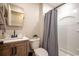 Clean bathroom with a shower/tub combo and vanity at 1100 Naomi Ave., Conway, SC 29526