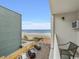 Balcony view of ocean and beach from condo at 1205 S Ocean Blvd. # 50412, Myrtle Beach, SC 29577