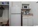 Small kitchenette with mini-fridge, microwave, coffee maker and toaster at 1205 S Ocean Blvd. # 50412, Myrtle Beach, SC 29577
