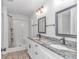 Double vanity bathroom with granite countertop at 121 Crossroad Dr. Nw, Calabash, SC 28467