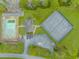 Aerial view of community amenities including pool and tennis courts at 121 Crossroad Dr. Nw, Calabash, SC 28467