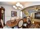 Elegant dining room with hardwood floors and a chandelier at 1288 Brighton Ave., Myrtle Beach, SC 29588