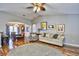 Living room with hardwood floors, neutral walls, and comfy sofas at 1288 Brighton Ave., Myrtle Beach, SC 29588